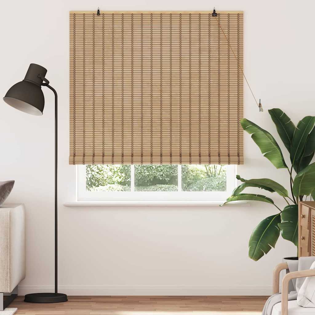Roller Blind Other Manual Light Brown 140 x 160 cm Bamboo